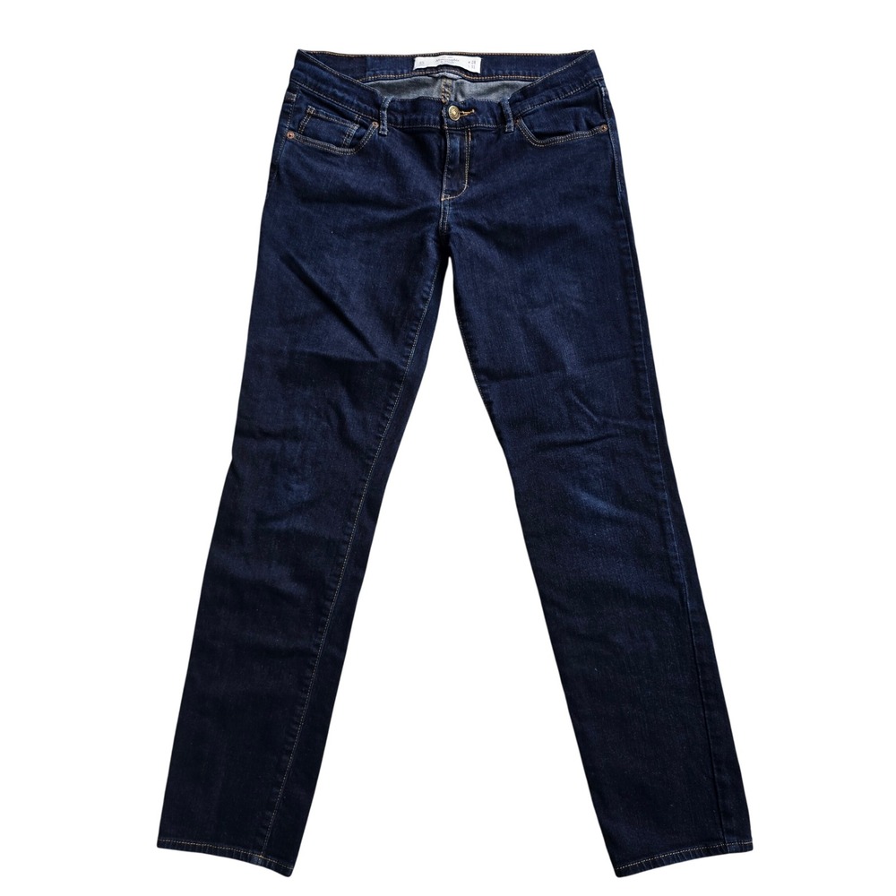 Abercrombie & Fitch Perfect Stretch Dark Wash Straight Leg Jeans Size 6S W28 L31